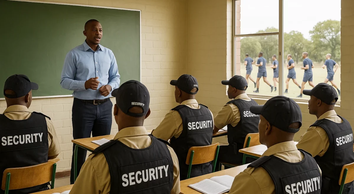 A side view of a plate of figs and berries.